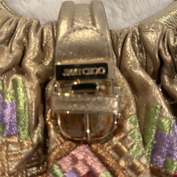 Jimmy Choo gold bag with chain handle - Picture 4 of 9